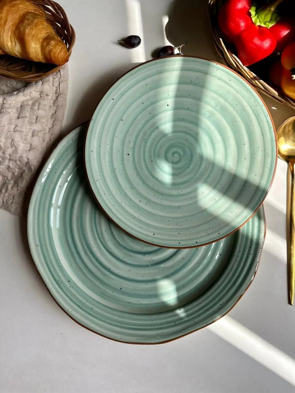 3D-Aqua-Spiral-Plate-Set-of-2-The-Home-Palette-42084788142379 3D Plate - Set of 2 - Image 1